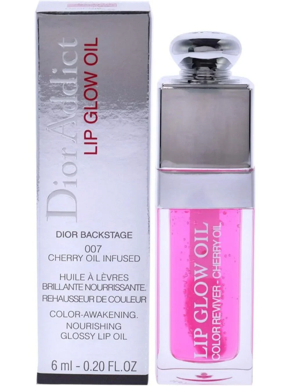 Hydrating Raspberry Lip Oil - Nourishing Glow for Women, 0.2 oz, Moisturizing